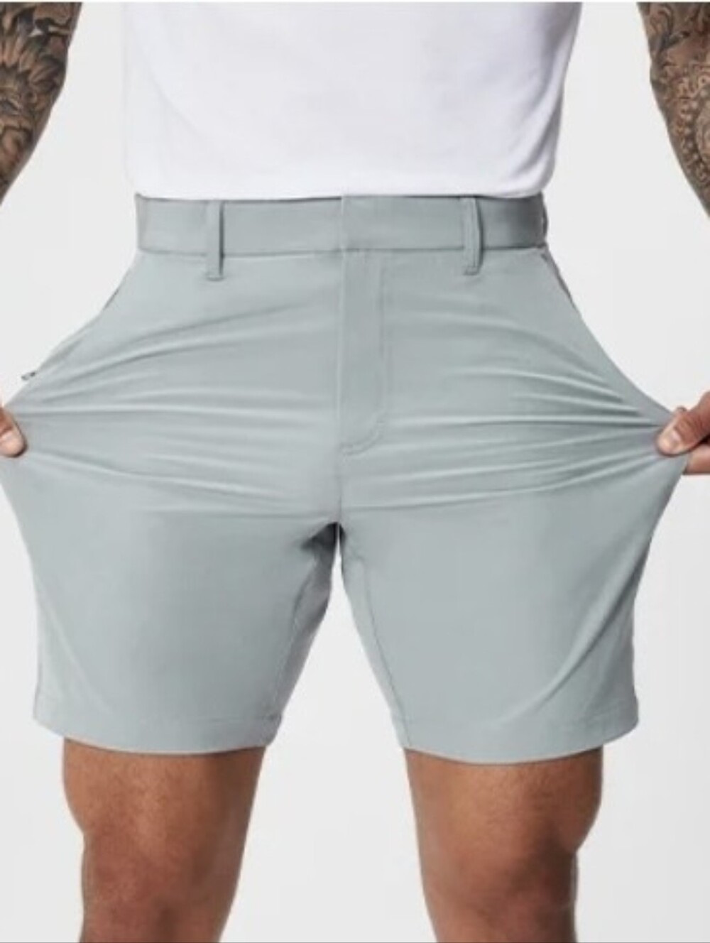 Fabletics Men's Grey Athletic Golf Shorts